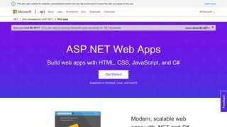 Get Started with ASP.NET Websites | The ASP.NET Site