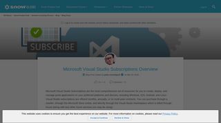 Microsoft Visual Studio Subscriptions Overview | Snow Community