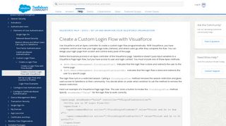 Create a Custom Login Flow with Visualforce - Salesforce