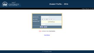 Student Profile - VIT