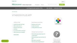 VitaDock plus App – Online Help-Center
