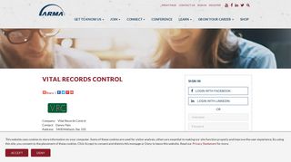 Vital Records Control - ARMA International