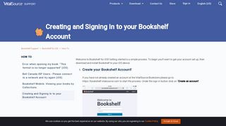 Creating and Signing In to your Bookshelf Account - VitalSource Support