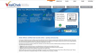 Vital Records | Order Vital Certificates Online - VitalChek