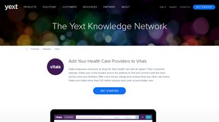 Vitals | Update Your Providers on Vitals - Yext