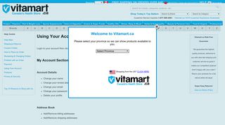 Using Your Account - Vitamart.ca