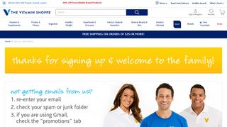 Save Big with Vitamin Shoppe Sign up & Save Email Program