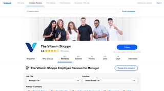 Working as a Manager at The Vitamin Shoppe: Employee Reviews ...