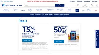 Vitamin Shoppe Coupons – See Current Promotions, Sales & Deals