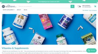 Buy Vitamins & Supplements Online in Canada at Vitasave.ca | Free ...