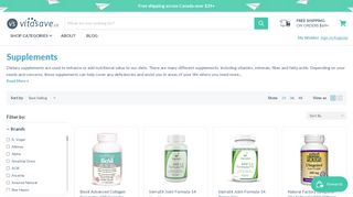 Buy Supplements Online in Canada at Vitasave.ca | Free shipping