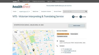 VITS - Victorian Interpreting & Translating Service | healthdirect