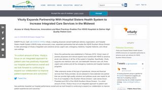Vituity Expands Partnership With Hospital Sisters Health System to ...