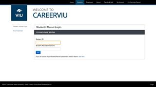CareerVIU - CareerVIU - Student / Alumni Login