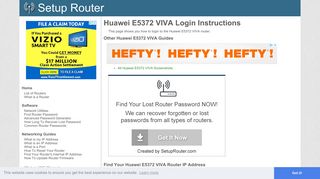 How to Login to the Huawei E5372 VIVA - SetupRouter