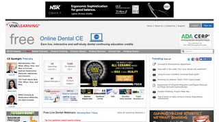VivaLearning.com - Free Online Dental CE - Updated Monday ...