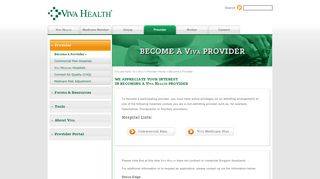 Become a VIVA Health Provider - VIVA Health Providers