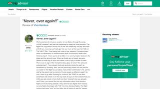 Never, ever again!! - Review of Viva Aerobus - TripAdvisor