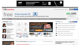 VivaLearning.com - Free Online Dental CE - Updated Wednesday ...
