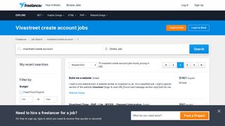 Vivastreet create account Jobs, Employment | Freelancer
