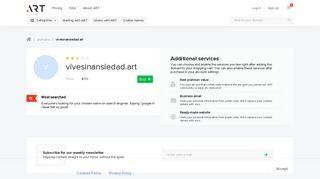 vivesinansiedad is available for purchase — premium.get.art