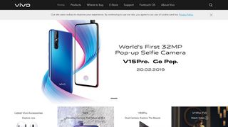 Vivo India: Homepage