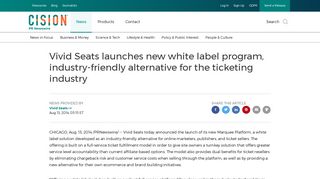 Vivid Seats launches new white label program, industry-friendly ...