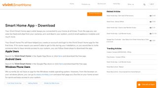 Smart Home App - Download - Vivint Support