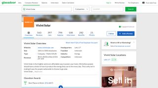 Working at Vivint Solar | Glassdoor