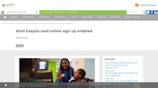 Shell EasyGo card online sign up enabled | Vivo Energy