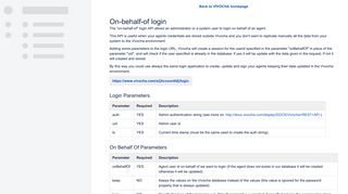 On-behalf-of login - Vivocha - Vivocha - Atlassian