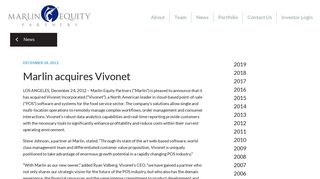 Marlin acquires Vivonet | Marlin Equity