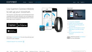 Get Started with Your vívosmart | Garmin Connect