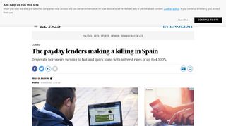 Mini loans in Spain: The payday lenders making a killing in Spain | In ...