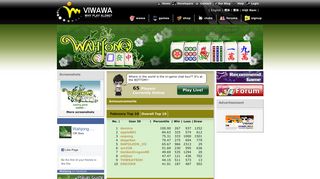 Play Online Multi-Player Mahjong for Free! Free Mahjong ... - Viwawa