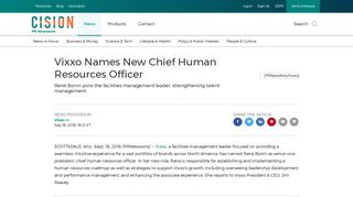 Vixxo Names New Chief Human Resources Officer - PR Newswire