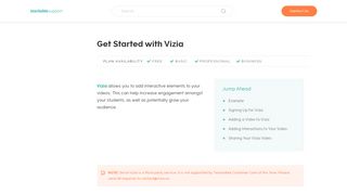 Get Started with Vizia – Teachable