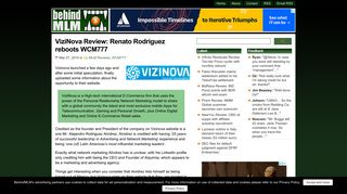 ViziNova Review: Renato Rodriguez reboots WCM777 - BehindMLM