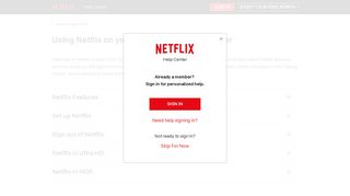 Using Netflix on your Vizio TV or Blu-ray player - Netflix Help Center