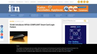 Viztek Introduces HIPAA-COMPLIANT Smart Card Login Feature ...