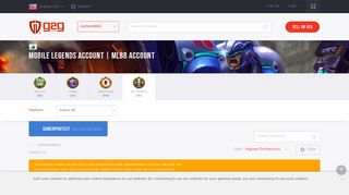 Mobile Legends Account - Buy & Sell Securely At G2G.com