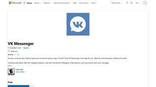 Get VK Messenger - Microsoft Store