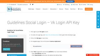 Guidelines Social Login - Vk Login API Key | SocialEngineSolutions