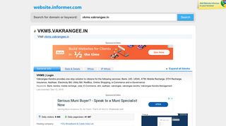 vkms.vakrangee.in at WI. VKMS | Login - Website Informer