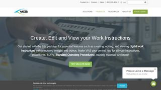 Create, Edit and View your Work Instructions | VKS Lite