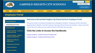 Employee Portal - Garfield Heights City Schools