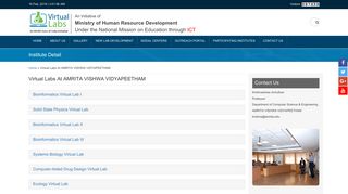Virtual Labs - AMRITA VISHWA VIDYAPEETHAM