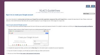 Log in to or create your Google account | VLACS Guidelines to Submit ...