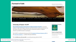 University of Dayton- VLCFF | Formed In Faith