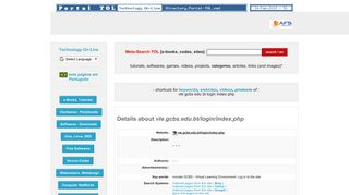 Website vle.gcbs.edu.bt/login/index.php | On-Line Technology
